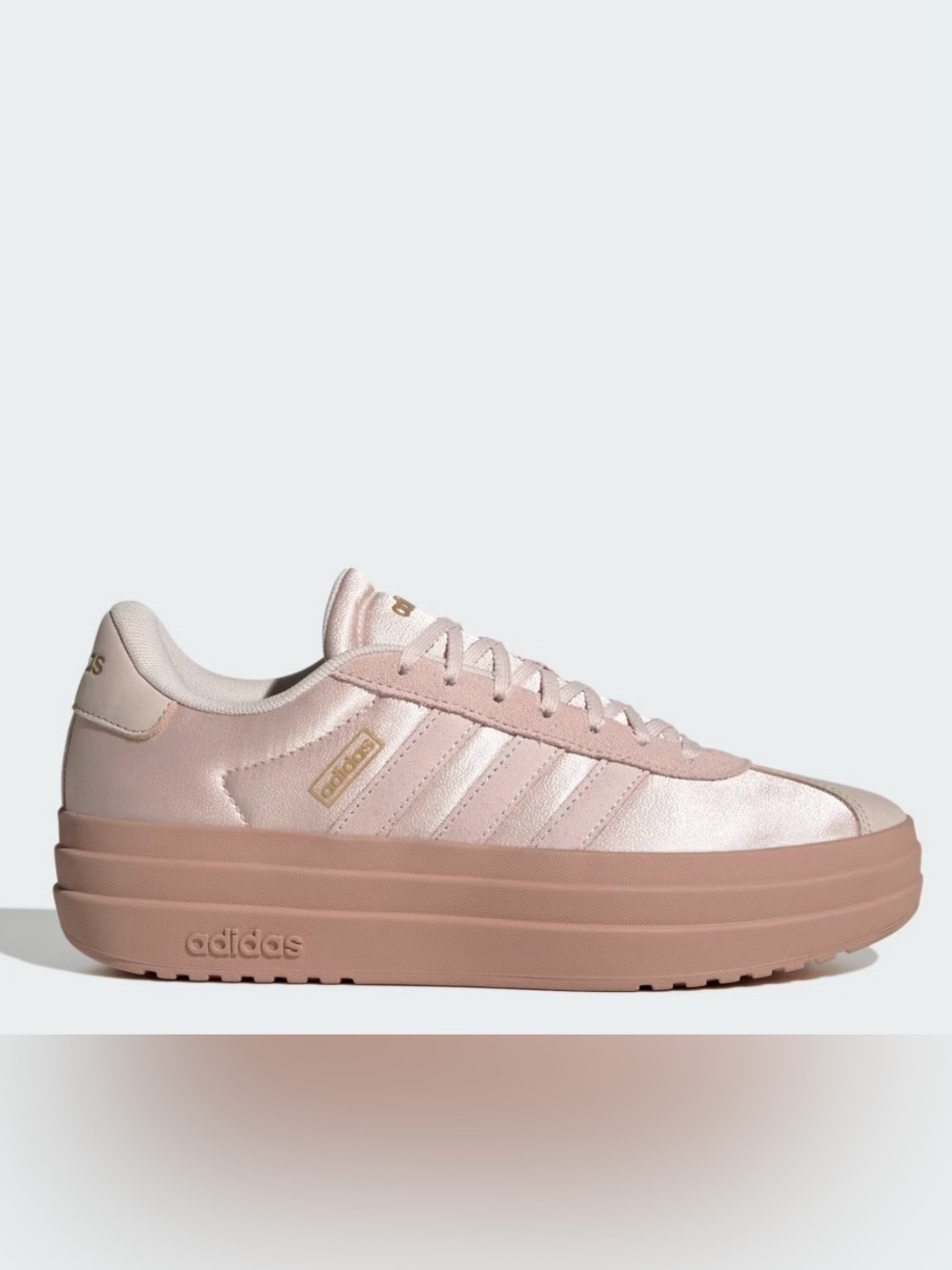 VL COURT BOLD SHOES Adidas’s Wonder Quartz / Wonder Quartz / Pink Gum Size-6.5